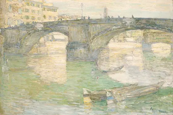 Ponte Santa Trinità, Childe Hassam, 1897, oil on canvas
