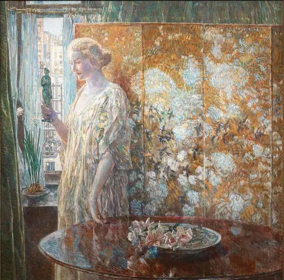 Tanagra (The Builders, New York), Childe Hassam, 1918, oil on canvas