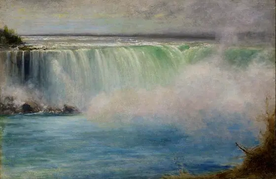 Niagara Falls, George Inness, 1885, oil on wood