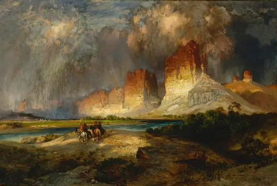 Cliffs of the Upper Colorado River, Wyoming Territory, Thomas Moran, 1882, oil on canvas
