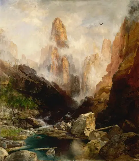 Mist in Kanab Canyon, Utah, Thomas Moran, 1892, oil on canvas
