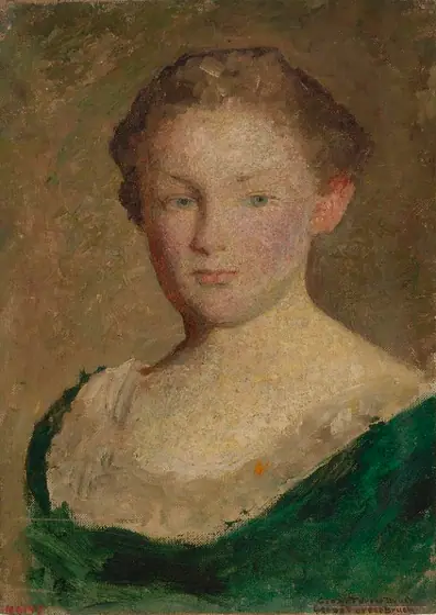 Nancy, George de Forest Brush, ca. 1905, oil on paperboard