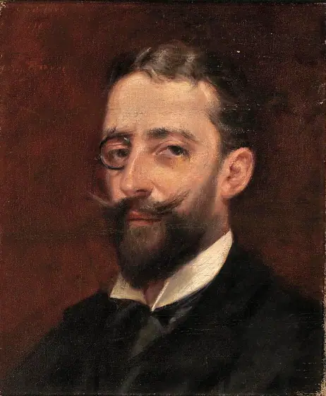 Man with Monocle, Alice Pike Barney, ca. 1887-1889, oil on canvas