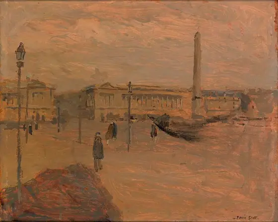 La Concorde, Frank Edwin Scott, oil on wood