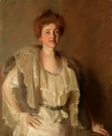Alice Barney in Whites and Browns, Pierre Troubetzkoy, 1898, oil on canvas