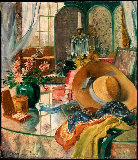 Furbelows, Albert Sterner, 1941, oil on fiberboard