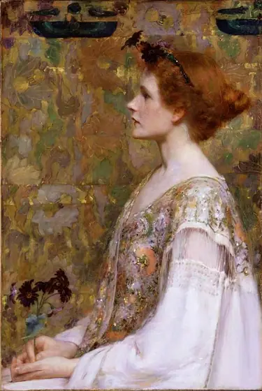 Woman with Red Hair, Albert Herter, 1894, oil on canvas
