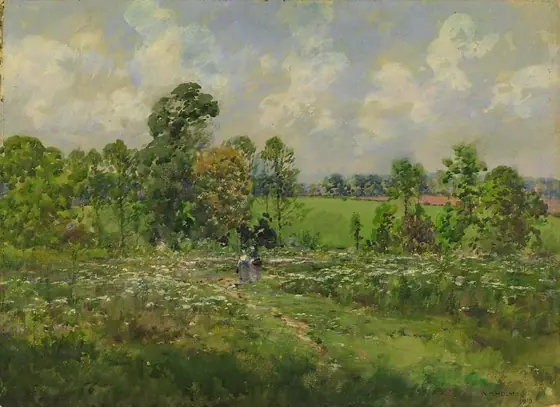 Flowery Meadow, William Henry Holmes, 1910, watercolor