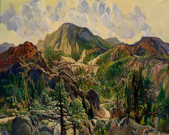 Road in the Cuyamacas, Charles Reiffel, ca. 1933-1934, oil on canvas