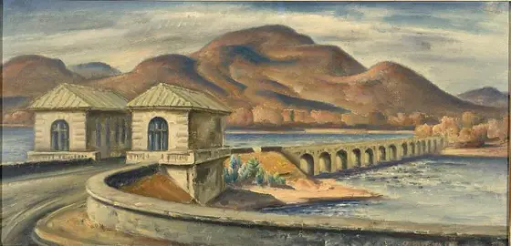 Ashokan Reservoir, Charles Rosen, ca. 1934, oil on canvas