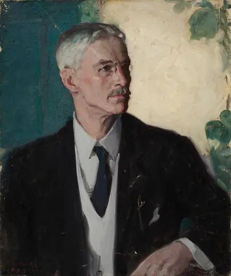 Portrait of H. Siddons Mowbray, Henry Salem Hubbell, 1910, oil on canvas