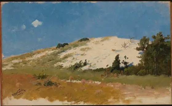 Cape Cod, Sand Dune, Herman Hartwich, 1894, oil on canvas