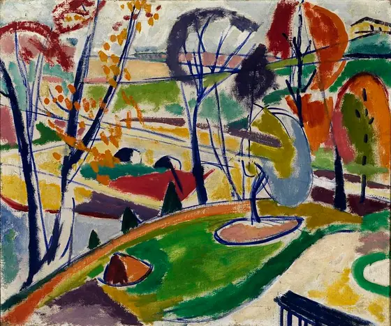 Décor Plat, H. Lyman Saÿen, 1915, oil on canvas