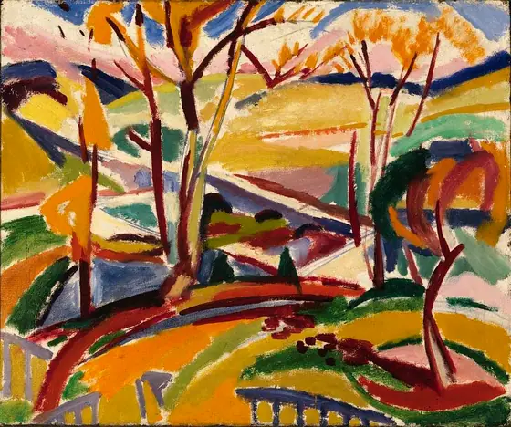 Valley Falls I, H. Lyman Saÿen, 1915, oil on canvas