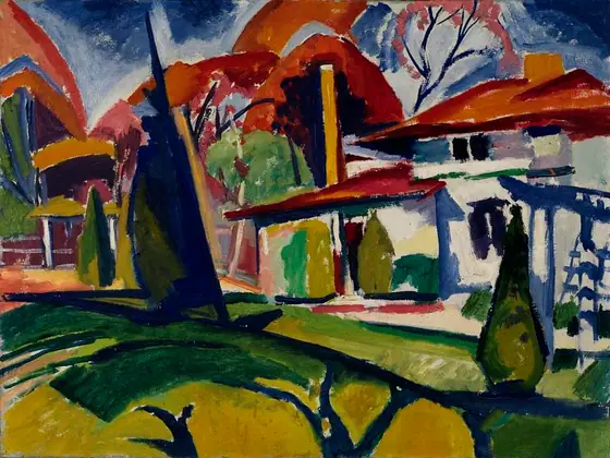 Newman's House, H. Lyman Saÿen, 1915, oil on canvas
