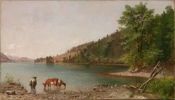 (Small Landscape), Thomas Hicks, 1862, oil on canvas