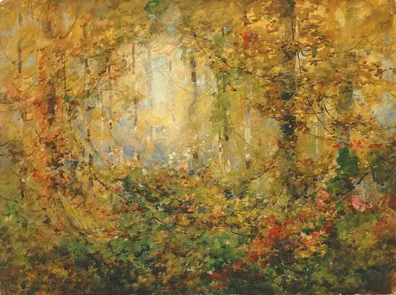 Autumn Tangle, William Henry Holmes, 1920, watercolor