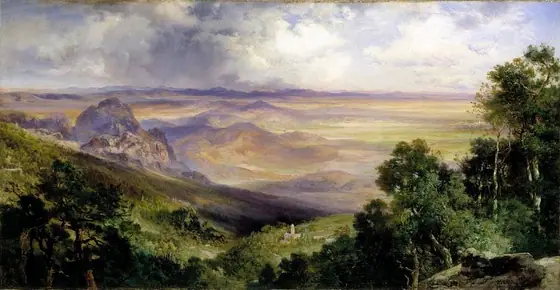 Valley of Cuernavaca, Thomas Moran, 1903, oil on canvas