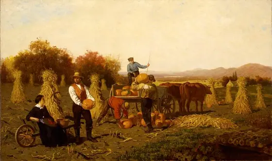 October, John Whetten Ehninger, 1867, oil on canvas
