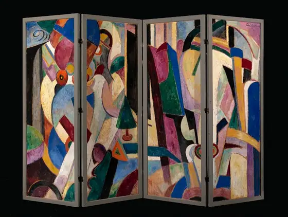 Spirit of Christmas, Carl Newman, ca. 1915-1920, oil and tempera on fiberboard