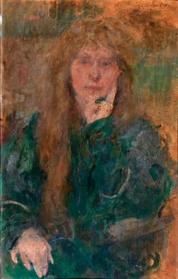 Natalie Barney, Olga Boznanska, Polish, ca. 1900, oil on fiberboard