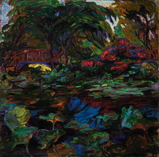 Oriental Garden, Jean Lochard, French, n.d., oil on canvas