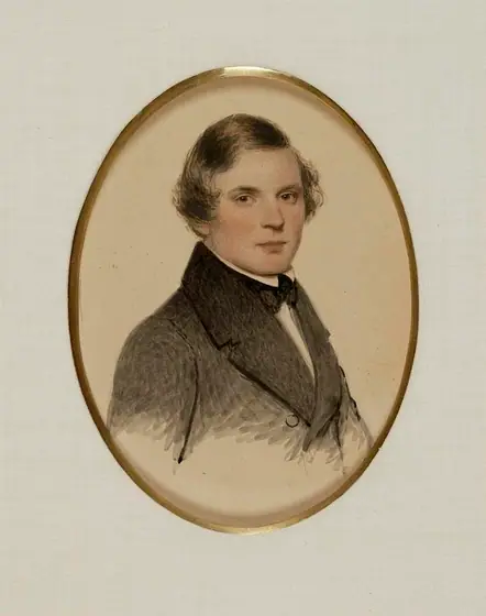 Samuel Hall Gregory, Alvan Clark, 1836-1844, watercolor on paperboard