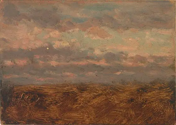 Untitled, Jasper Francis Cropsey, ca. 1875-1880, oil on paperboard
