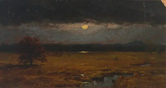 Untitled, Jasper Francis Cropsey, 1878, oil on paperboard mounted on paperboard