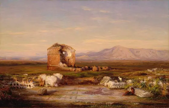 Torre di Schiavi, Thomas Hiram Hotchkiss, 1865, oil on canvas