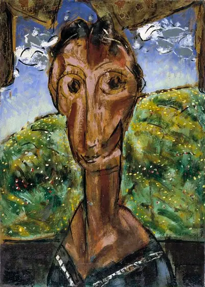 Head of a Woman, Alfred H. Maurer, ca. 1929, oil on fiberboard