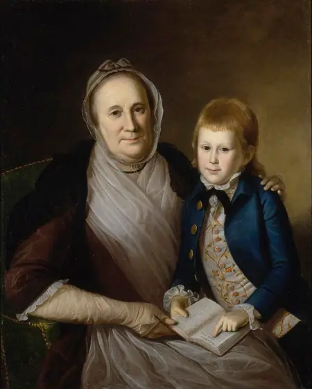 Mrs. James Smith and Grandson, Charles Willson Peale, 1776, oil on canvas