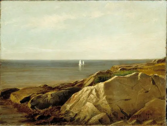 Maine Coast, William E. Norton, 1875, oil on canvas