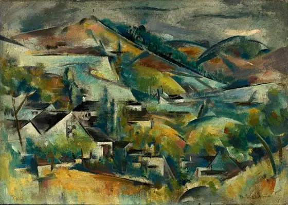 Quebec, Preston Dickinson, ca. 1925, oil on canvas