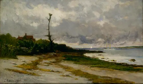 Landscape near Newport, R. I., Edward Mitchell Bannister, ca. 1877-1878, oil on canvas