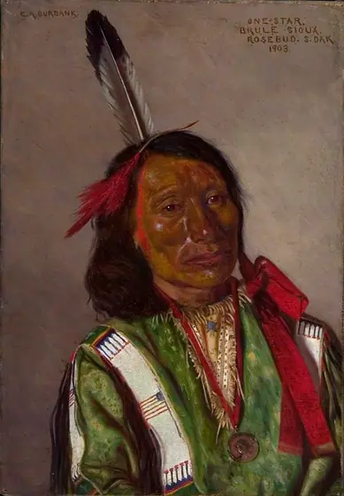 One-star, Elbridge Ayer Burbank, 1903, oil on canvas