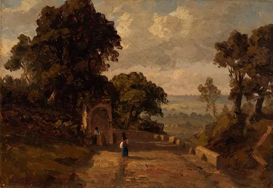 Near Ariccia, Italy, Sanford Robinson Gifford, 1868, oil on canvas